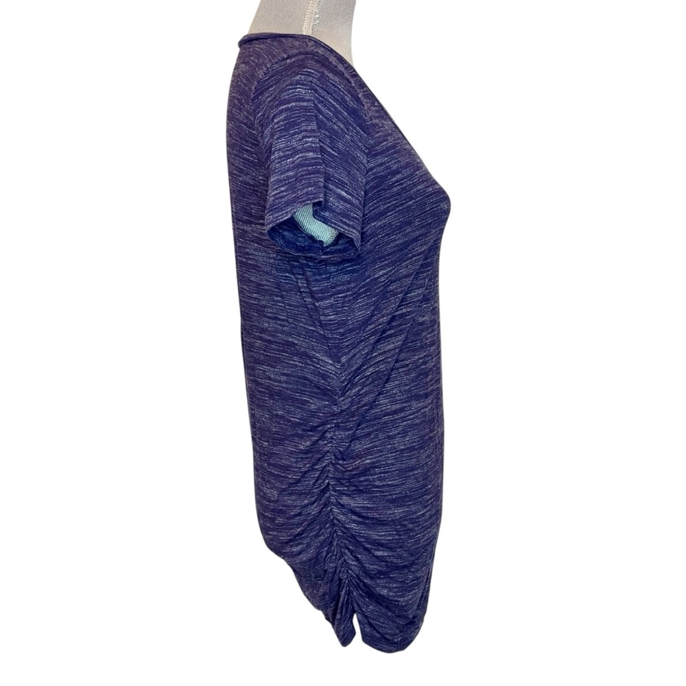 Purple V-Neck Maternity Top - Picture 2 of 4